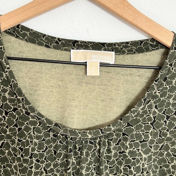 Michael Michael Kors Green Gold Print Women Size Medium - Picture 4 of 4